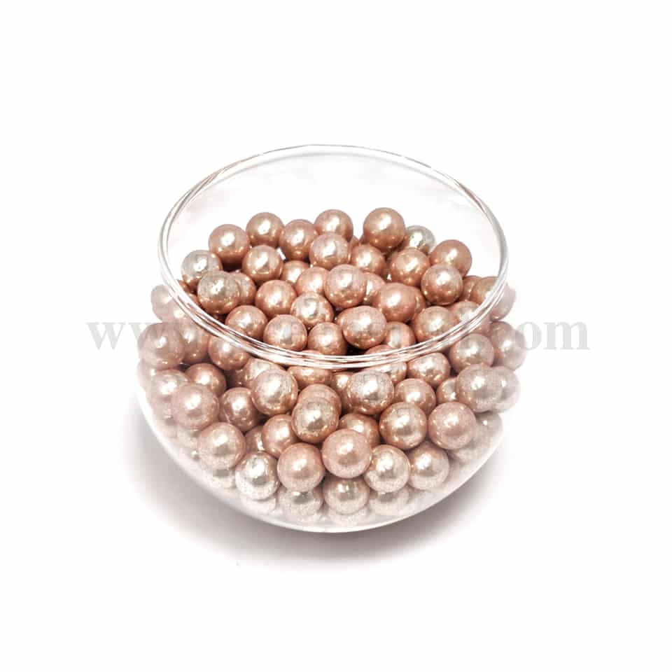 CONFETTI Old Gold Sugar Pearls 8 mm - 100g