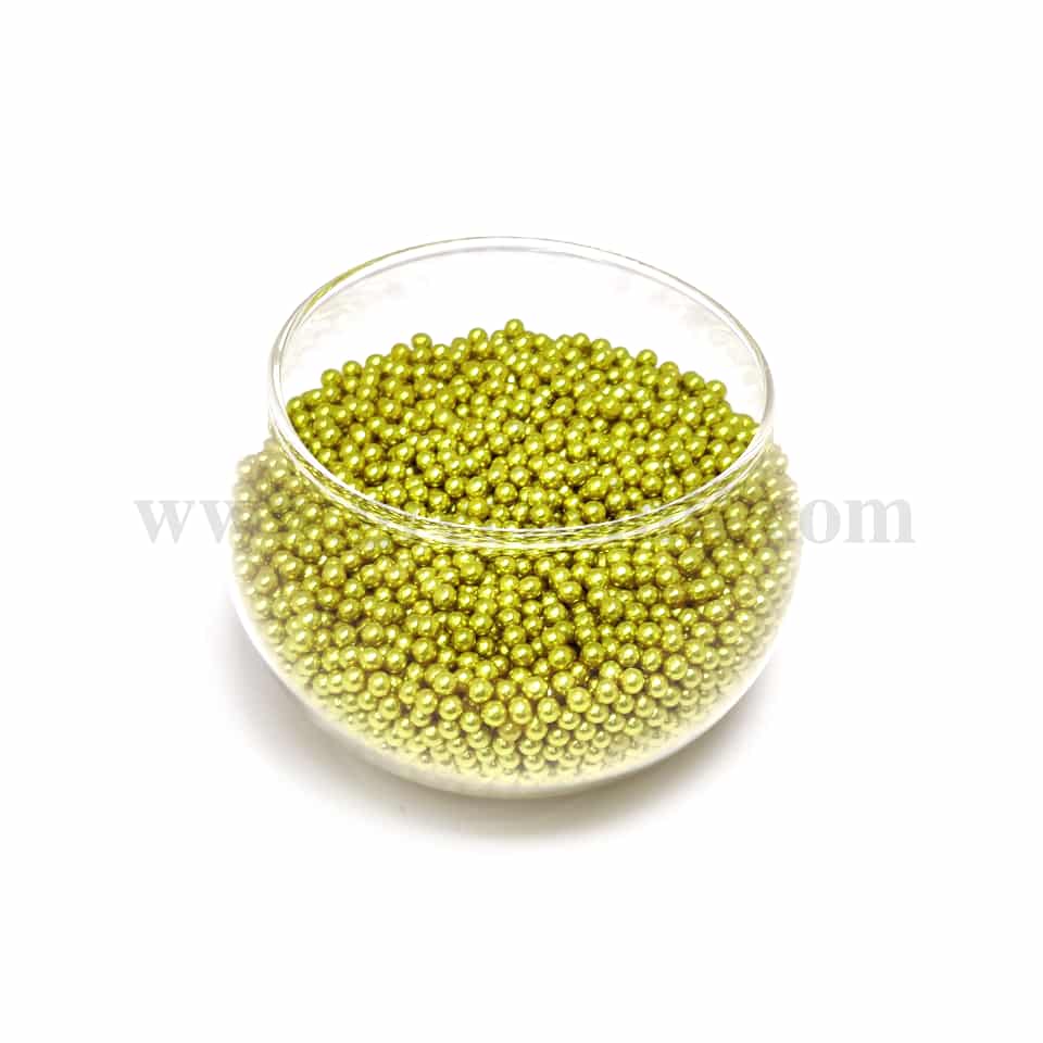 CONFETTI Gold Sugar Pearls 4 mm - 100g