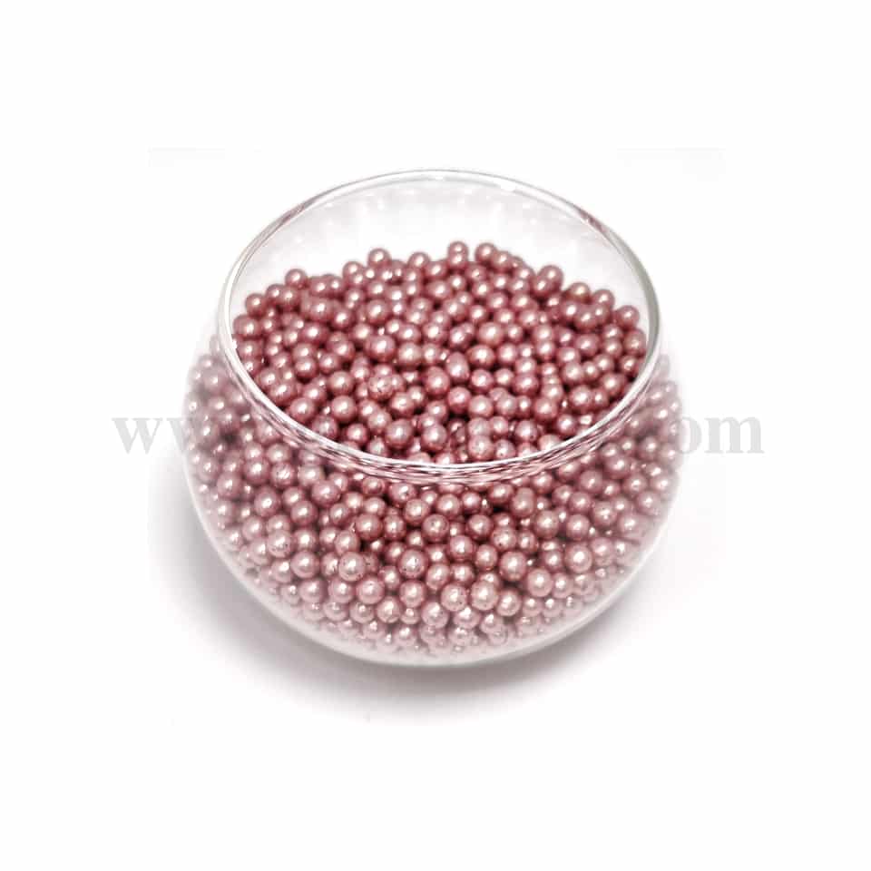 CONFETTI Pink Sugar Pearls 4 mm - 100g