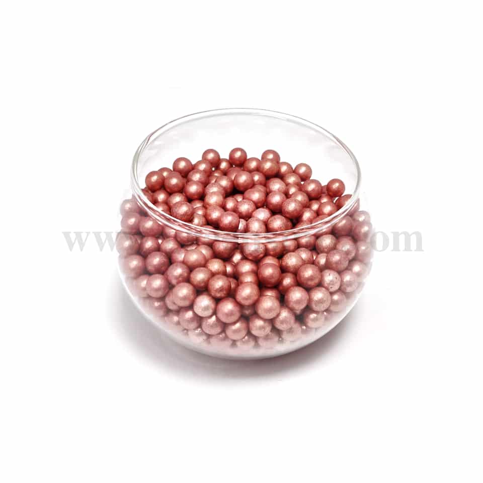 CONFETTI Red Sugar Pearls 6 mm - 100g