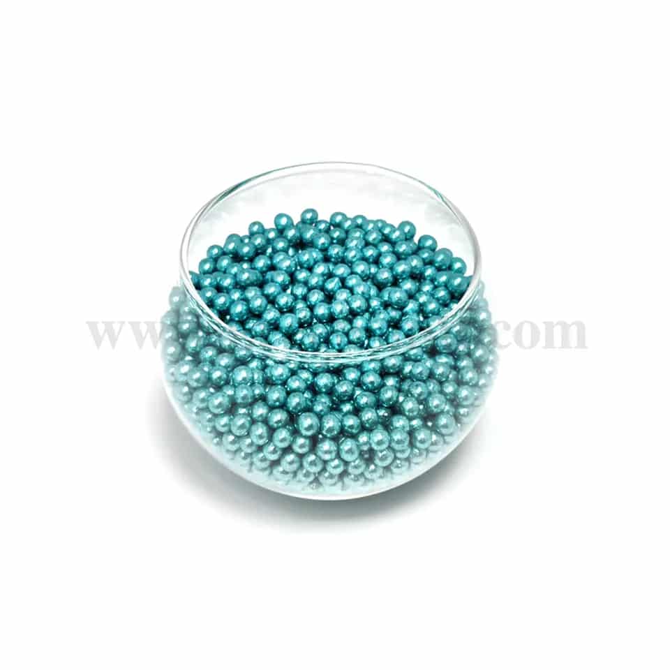 CONFETTI Blue Sugar Pearls 4 mm - 100g