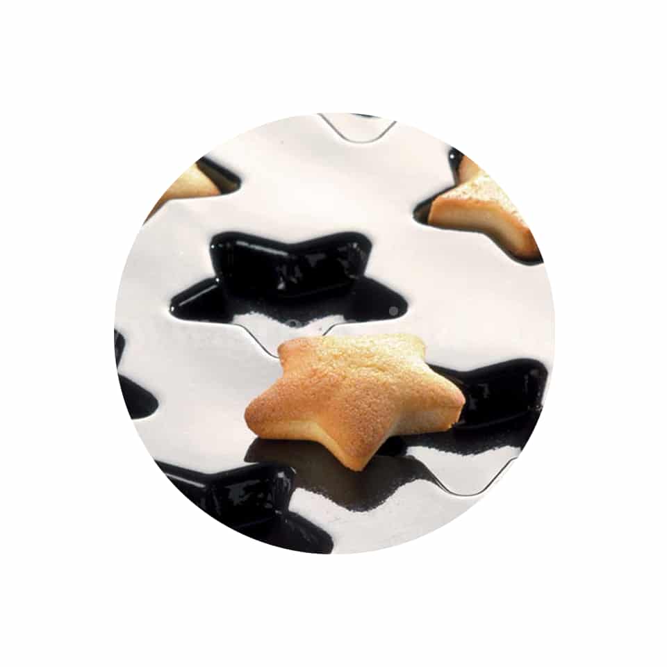 DEMARLE Flexipan Stars 80x65mm, 24 indents