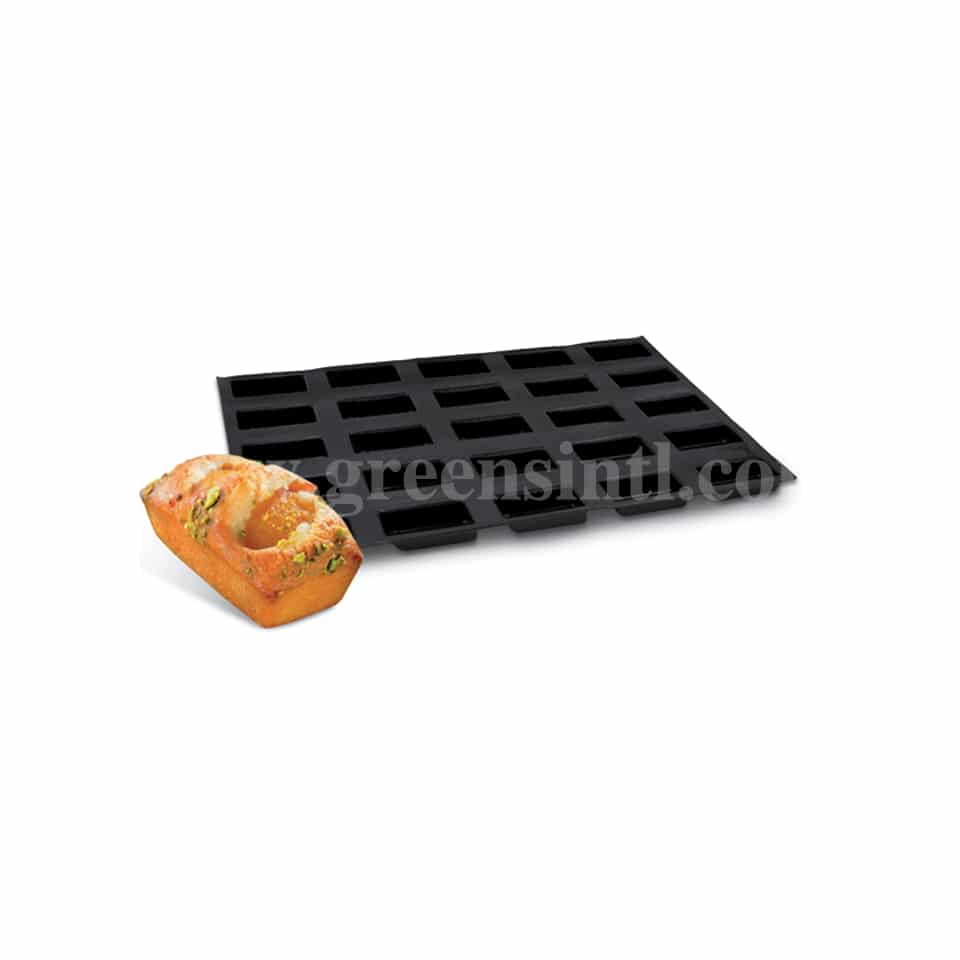 DEMARLE Flexipan Rectangular Cakes 89x46mm, 25 Indents