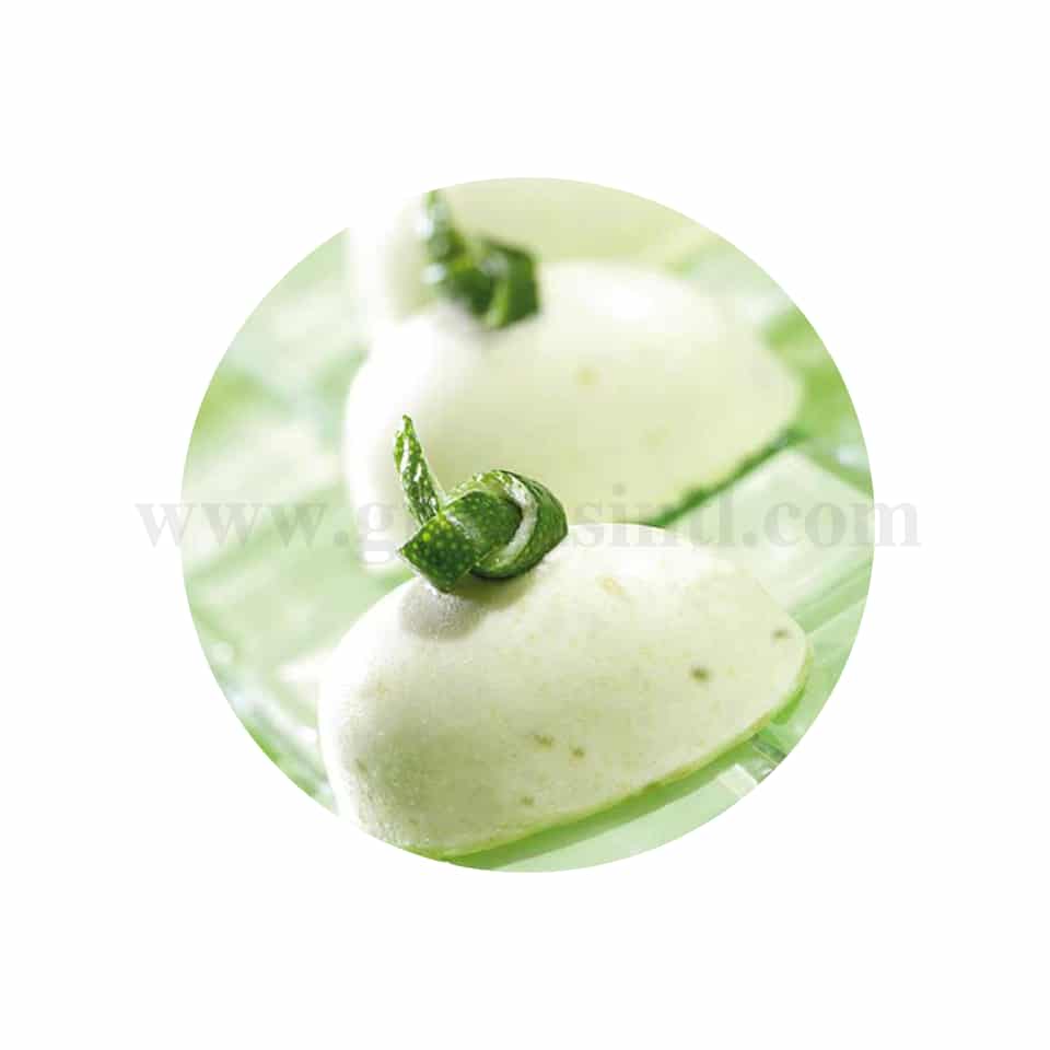 DEMARLE Flexipan Origine Mini Half-Eggs Quenelle Shapes 42x26x20mm -72 Indents