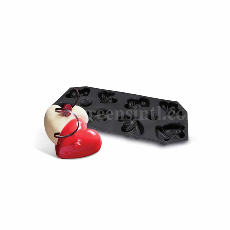 DEMARLE Flexipan Origine Double Heart 120x113x35mm -8 Indents