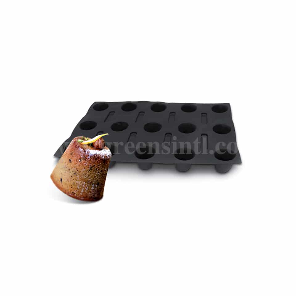 DEMARLE Flexipan Origine Darioles 65x55mm -15 Indents