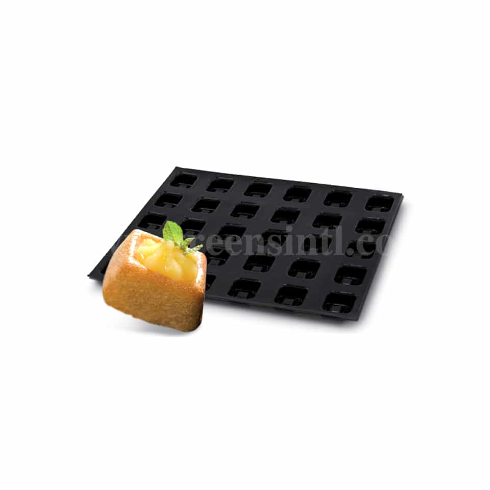 DEMARLE Flexipan Medium Square Savarins 56x56mm, 35 indents