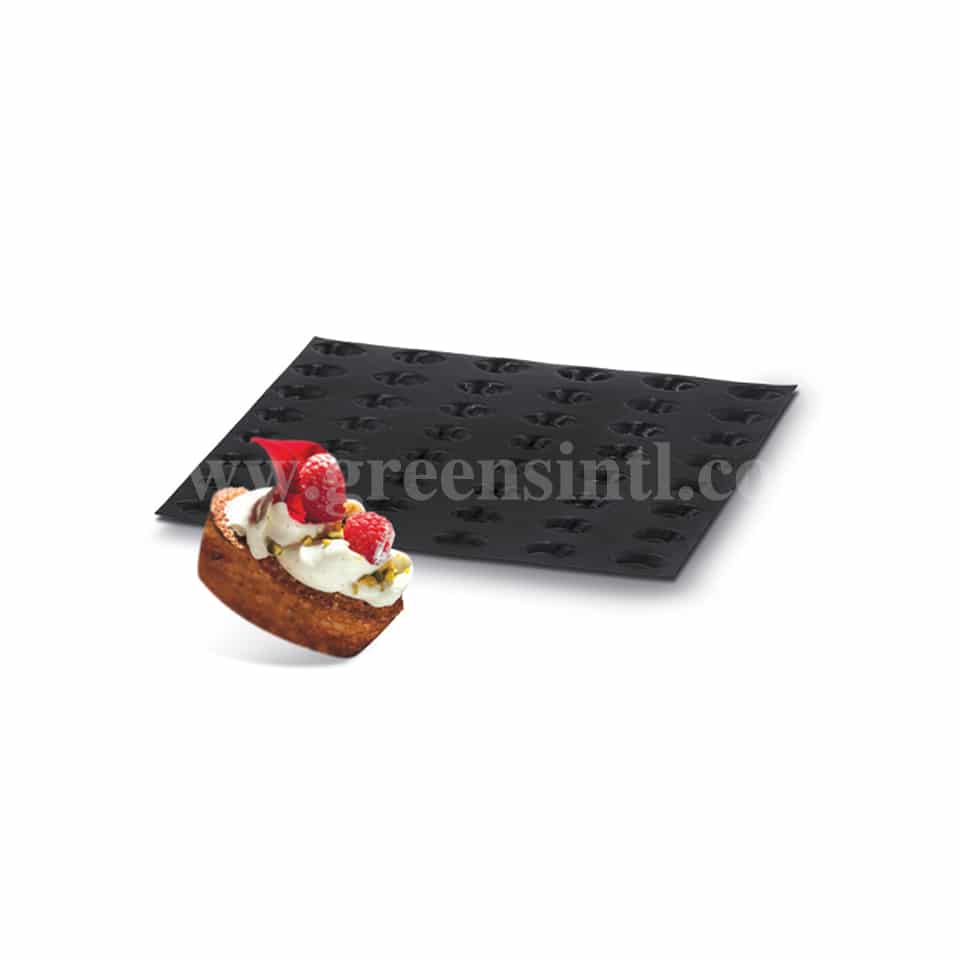 DEMARLE Flexipan Oval Mini Tartlets 66x27mm, 48 Indents