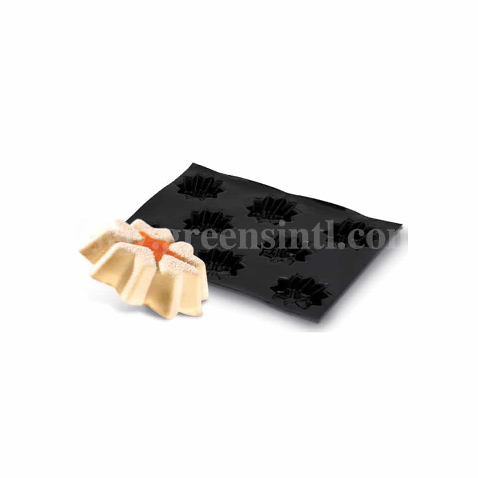 DEMARLE Flexipan Stars In Relief 90x75mm, 8 Indents