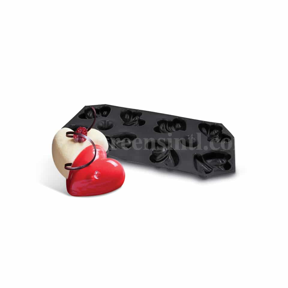 DEMARLE Flexipan Interlacing Hearts 120x113mm, 4 Indents