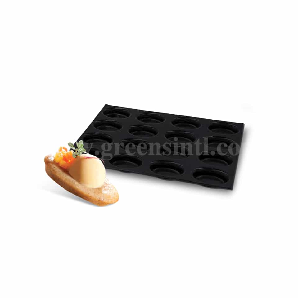 DEMALE Flexipan Origine Ovals with Flat Bottom 57x32mm -32 Indents