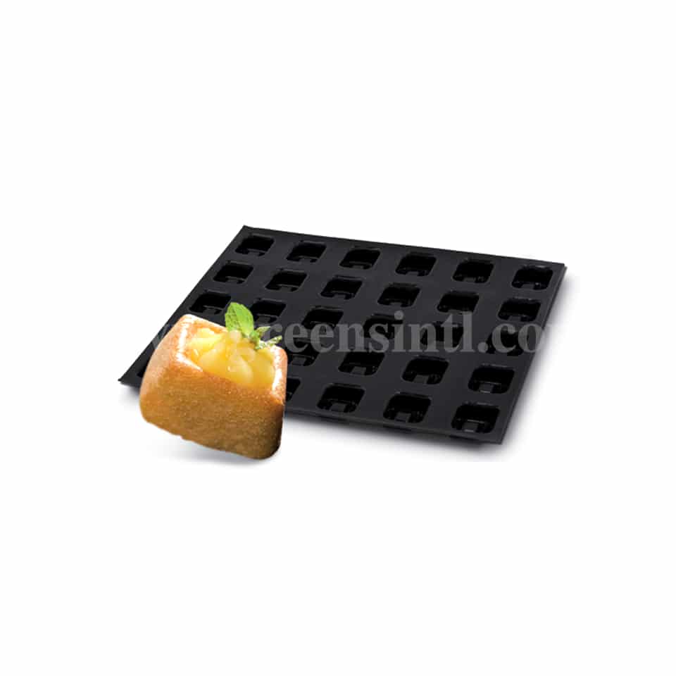 DEMARLE Flexipan Mini Square Savarins 37x37mm, 30 Indents