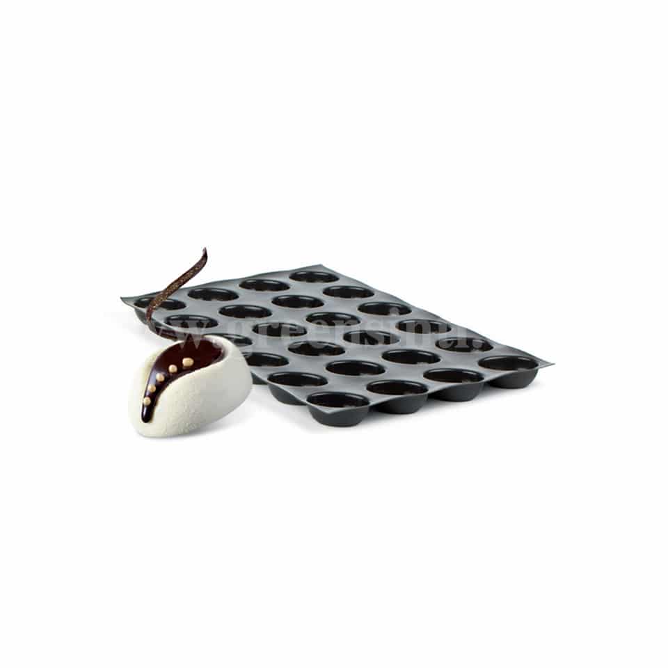 DEMARLE Flexipan Savarin Oval, D 80mm, Depth 29mm, 24 Indents