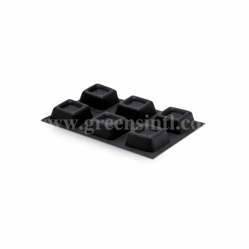 DEMARLE Square Savarin 70x70mm, 6 Indents