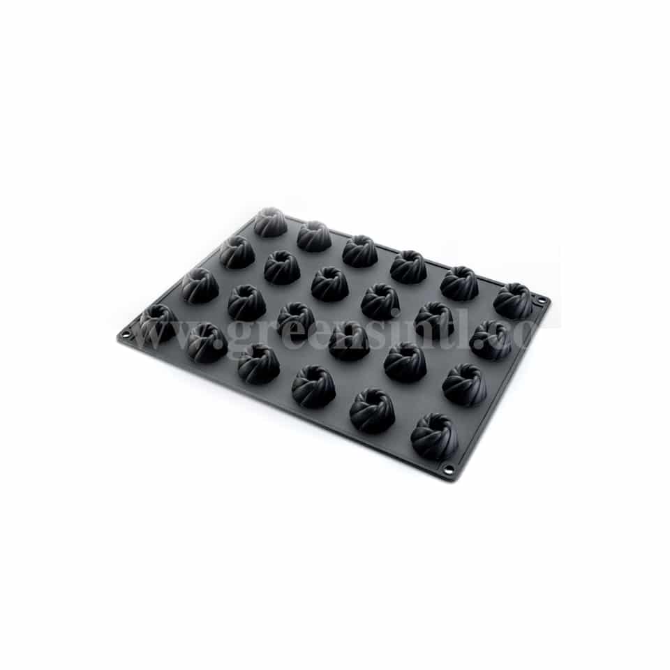 DEMARLE Flexipan Inspirations Spiral 41x25mm, 24 Indents