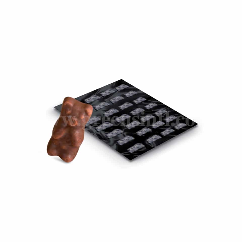 DEMARLE Flexipan Origine Litte Teddy Bears 66x37x18mm -16 Indents