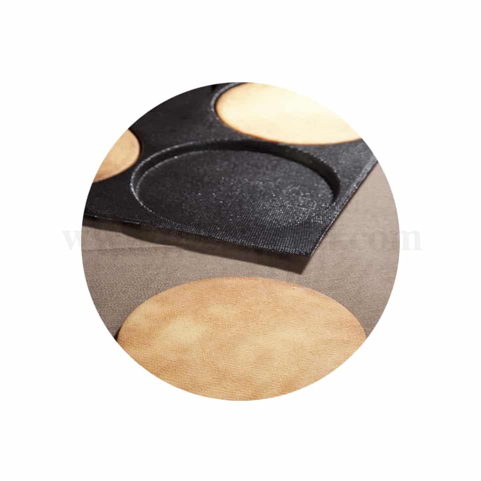 DEMARLE Flexipan Air Breads/Round Shape D 147 x 12 mm-6 Indents