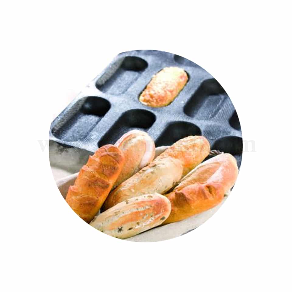 DEMARLE Flexipan Air Silform Oval for Bread 185 x 60 x h 30 mm