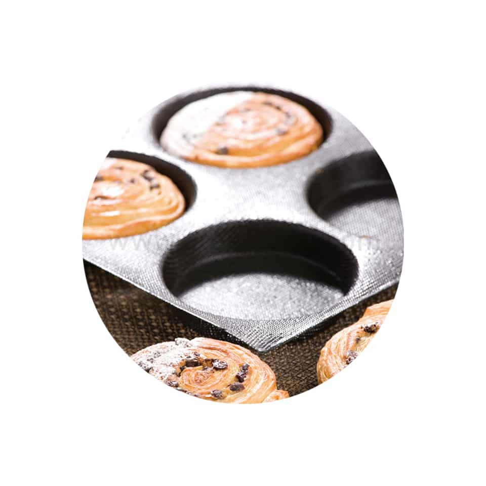 DEMARLE Flexipan Air Silform Round D 104 x h 20 mm-24 Indents