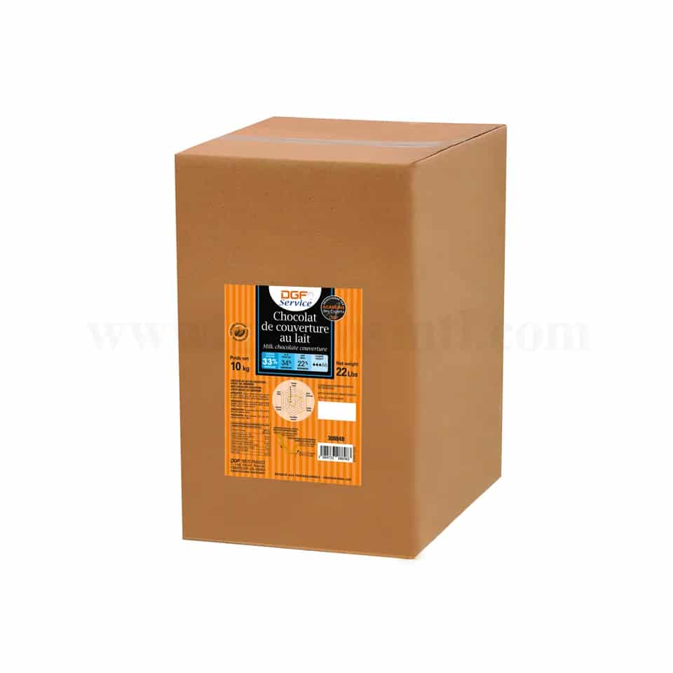 DGF Milk Chocolate Couverture Coins 33% 10 Kg