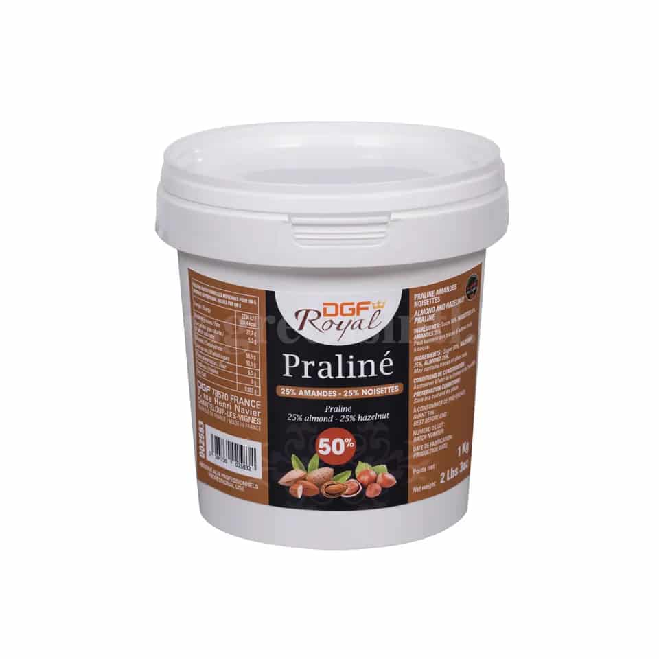 DGF Hazelnut & Almond Praline 1kg