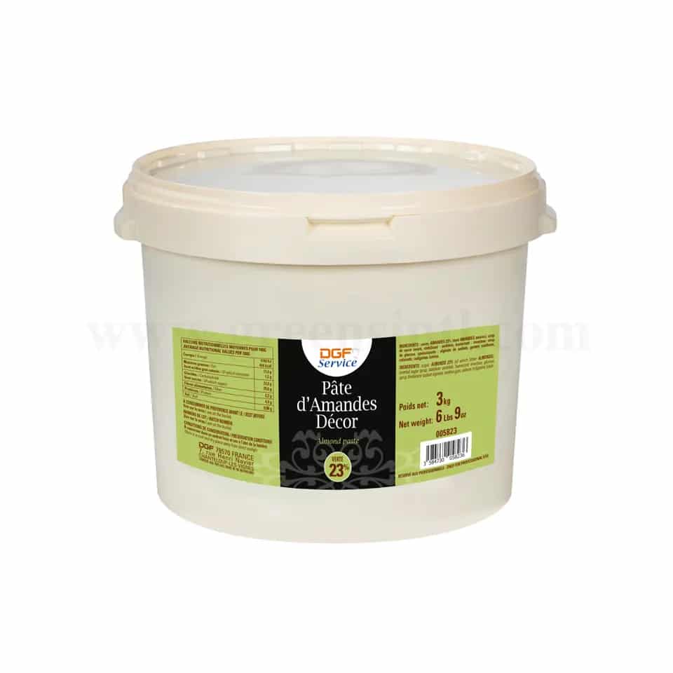 DGF Green Almond Paste Decor 23% 3 Kg