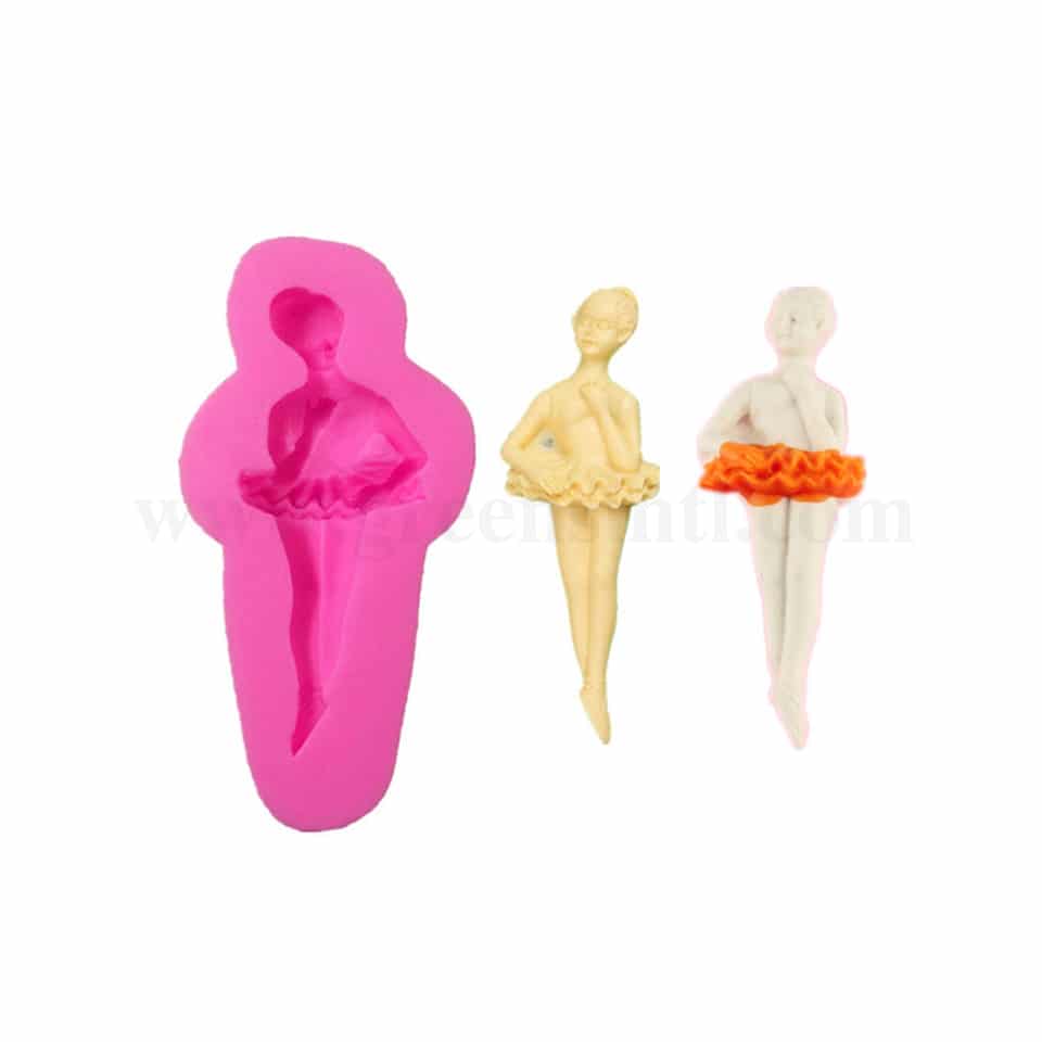 GREENS Silicone Mould Dancing Girl 161 x 66 mm