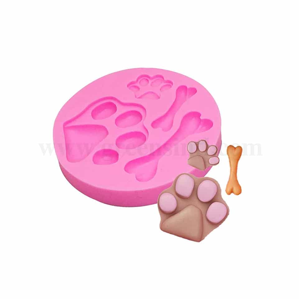 GREENS Silicone Mould Paws And Bones 95 mm
