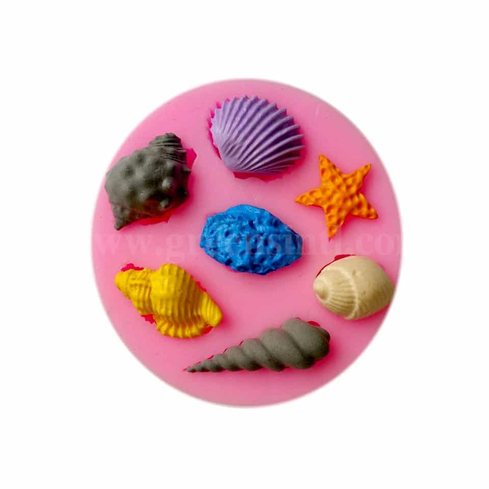 GREENS Silicone Mould Sea Shells 75 mm