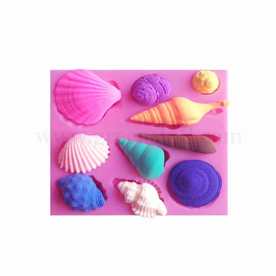 GREENS Silicone Mould Sea Shells 80 x 75 mm