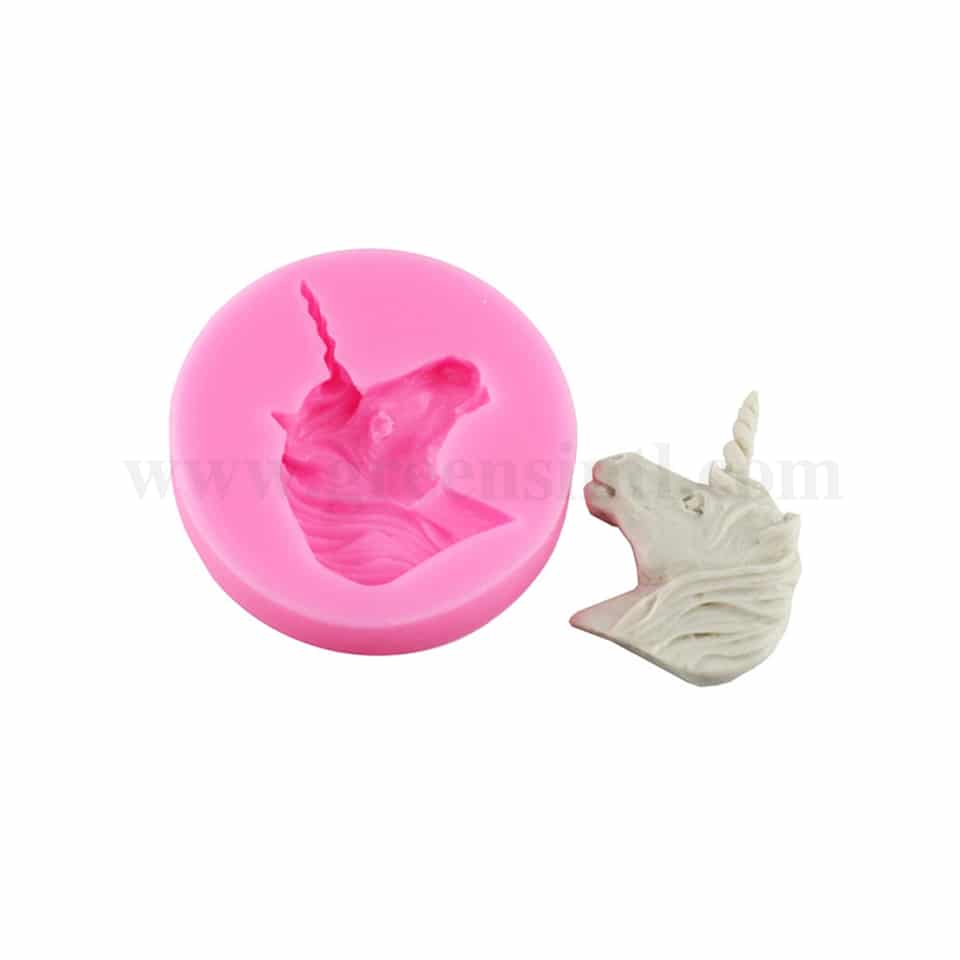 GREENS Silicone Mould Unicorn Head 63 mm
