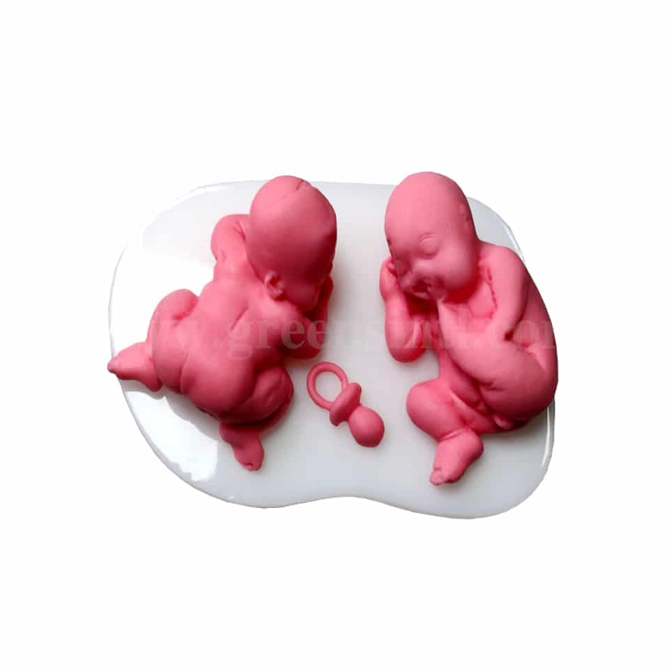 GREENS Silicone Mould Sleeping Baby 110 x 70 mm