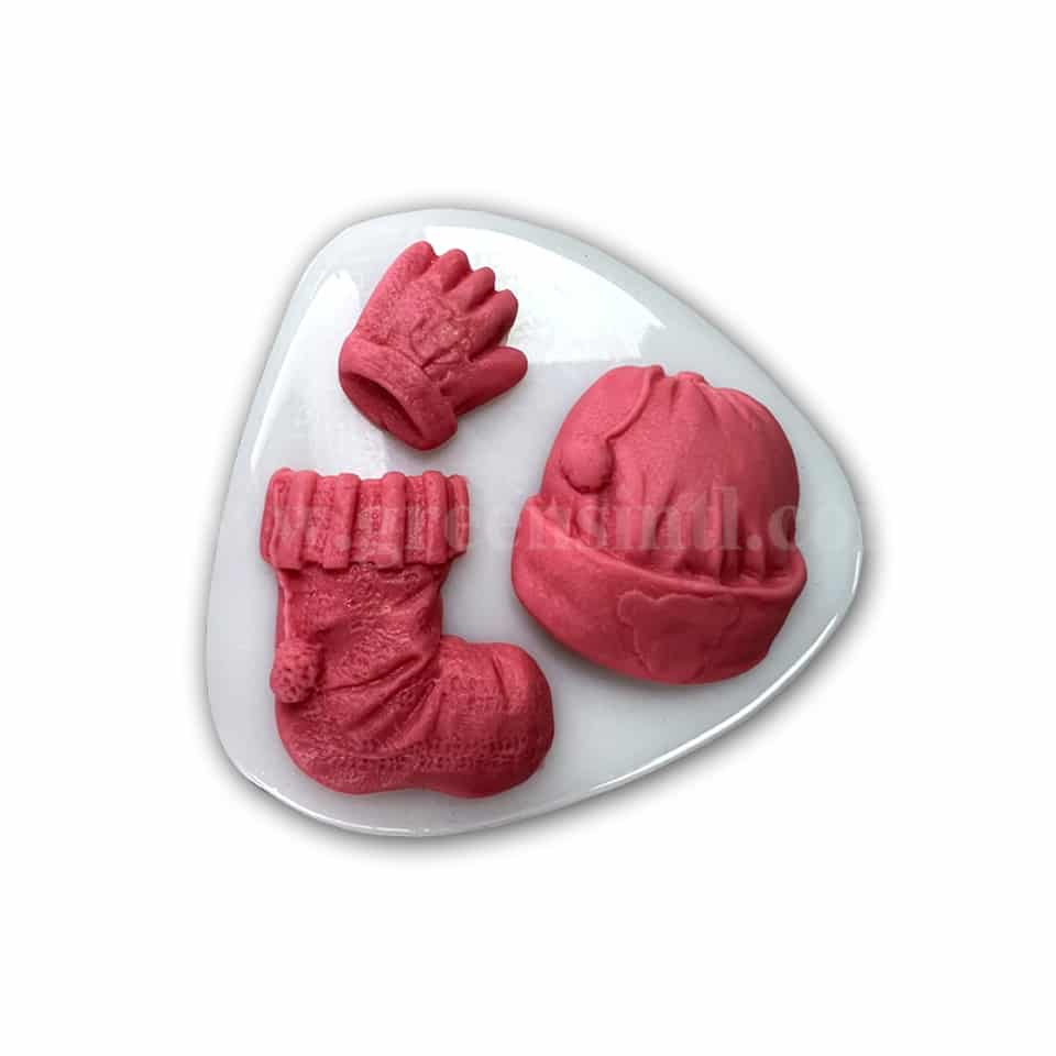 GREENS Silicone Mould Baby Hat,Gloves and Socks 90 x 80 mm