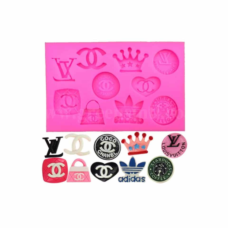 GREENS Silicone Mould Brand Logos 120 x 78 mm