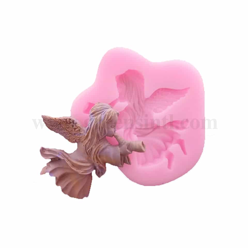 GREENS Silicone Mould Angel With Horn 75 x 75 mm
