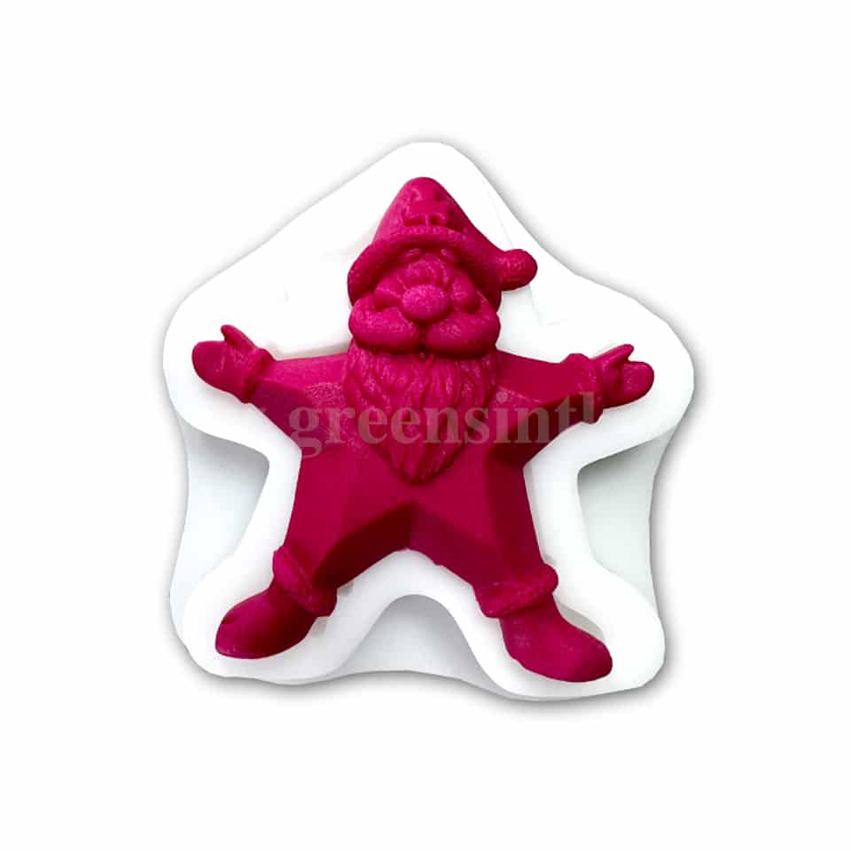 GREENS Silicone Mould Santa Claus 100 x 100 mm