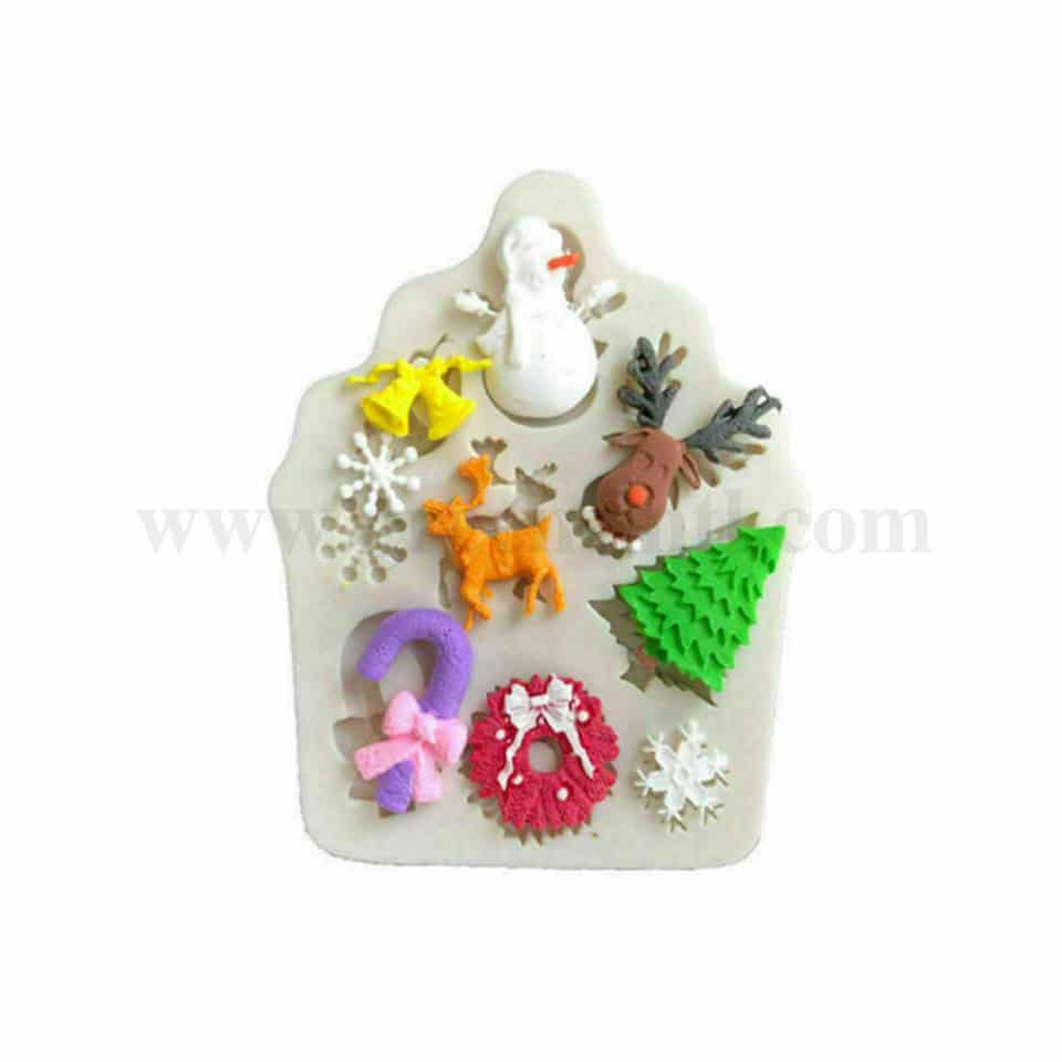 GREENS Silicone Mould Christmas Decorations 105 x 80 mm