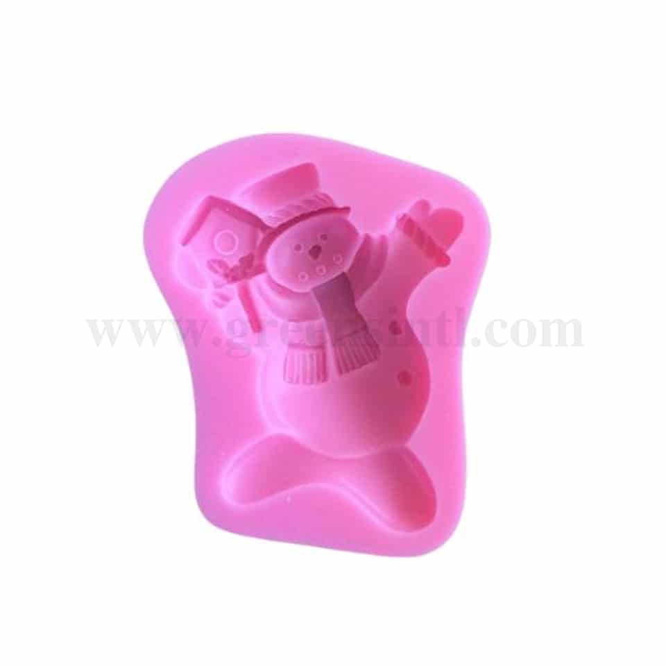 GREENS Silicone Mould Snowman 75 x 55 mm