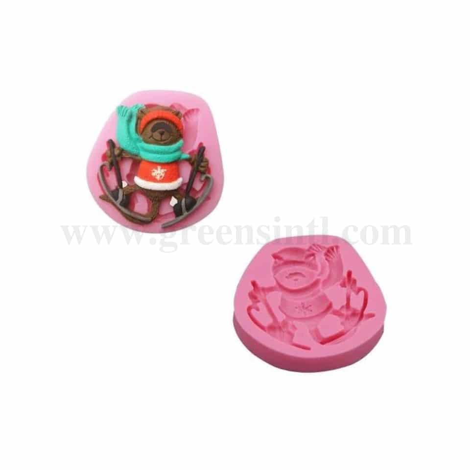 GREENS Silicone Mould Teddy Bearteddy Bear 75 x 70 mm