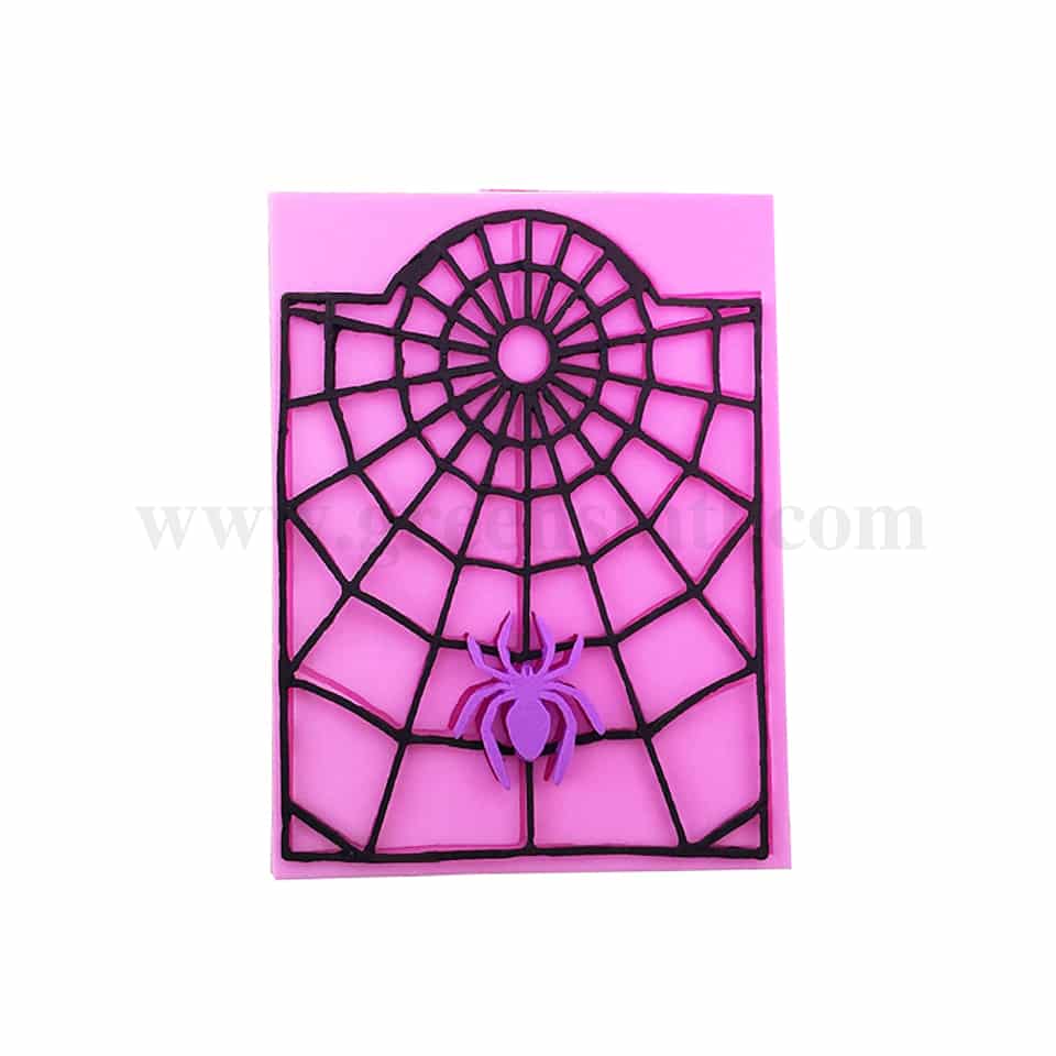 GREENS Silicone Mould Spider With Web 116 x 99 mm