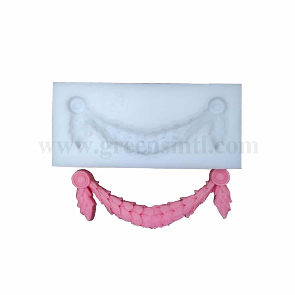 GREENS Silicone Mould Frill / Border Designs 75 x 35 mm