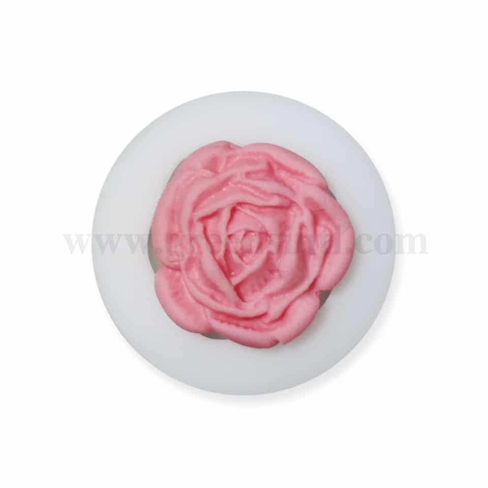 GREENS Silicone Mould Rose Flower 80 mm