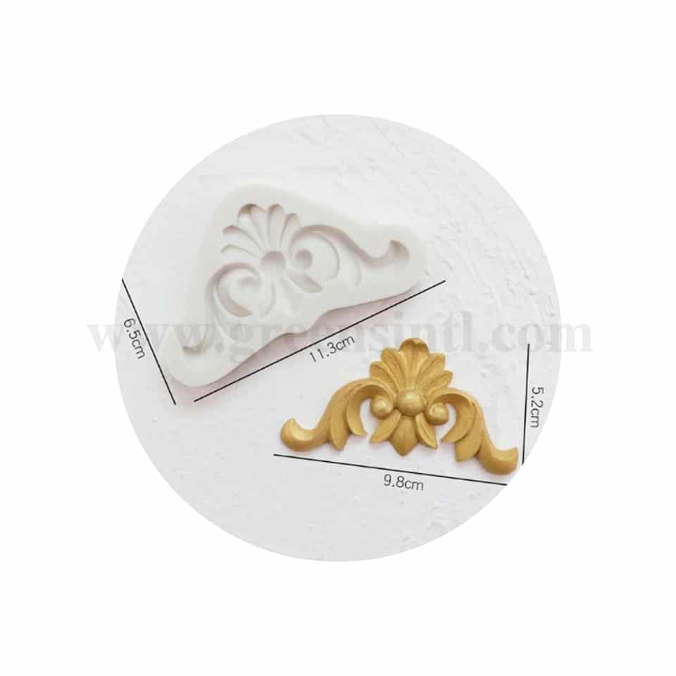 GREENS Silicone Mould Boroque Border 50 x 100mm