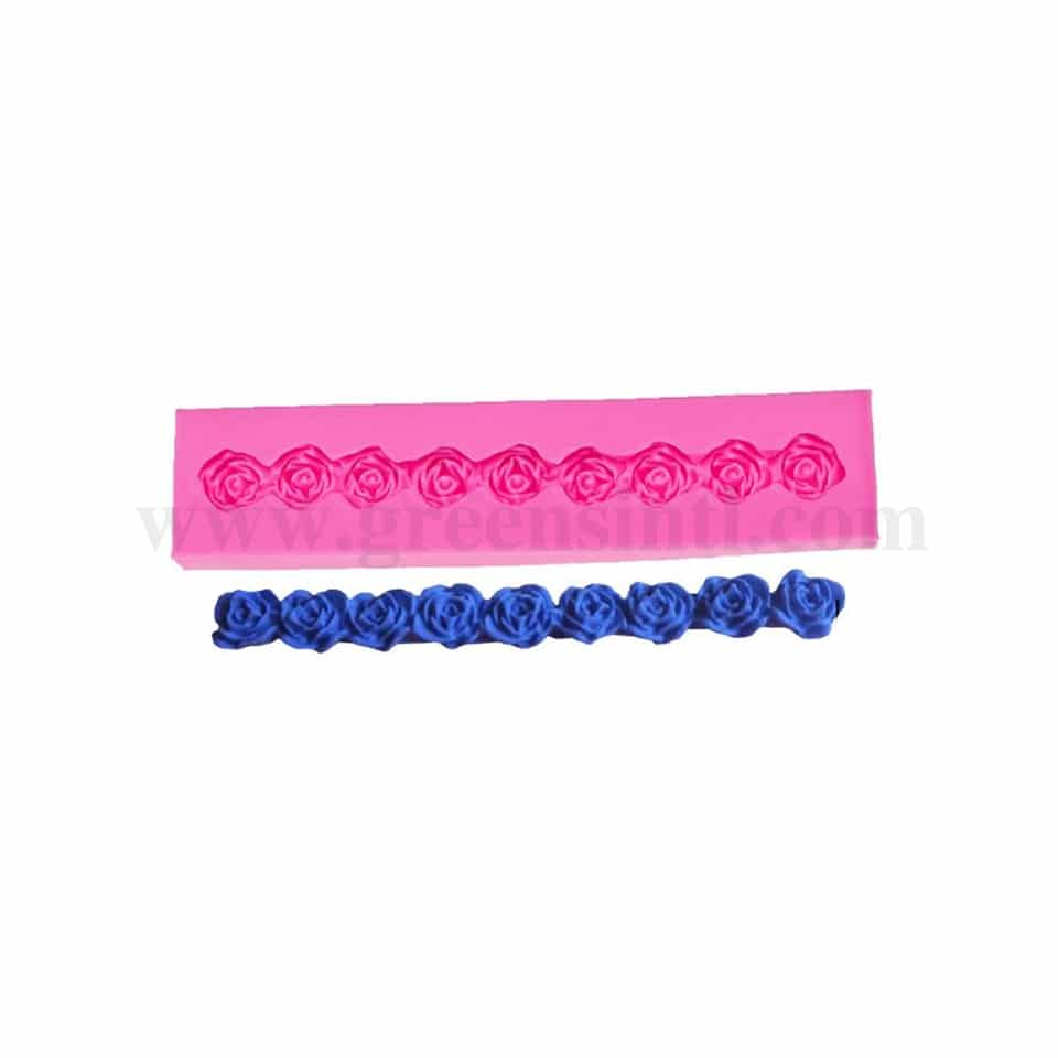 GREENS Silicone Mould Long Strip Rose 153 x 15 x 20 mm