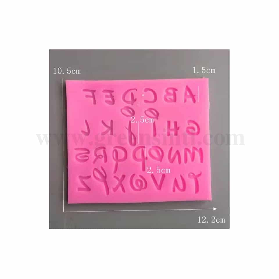 GREENS Silicone Mould Disney Font Alphabets 122 x 105mm