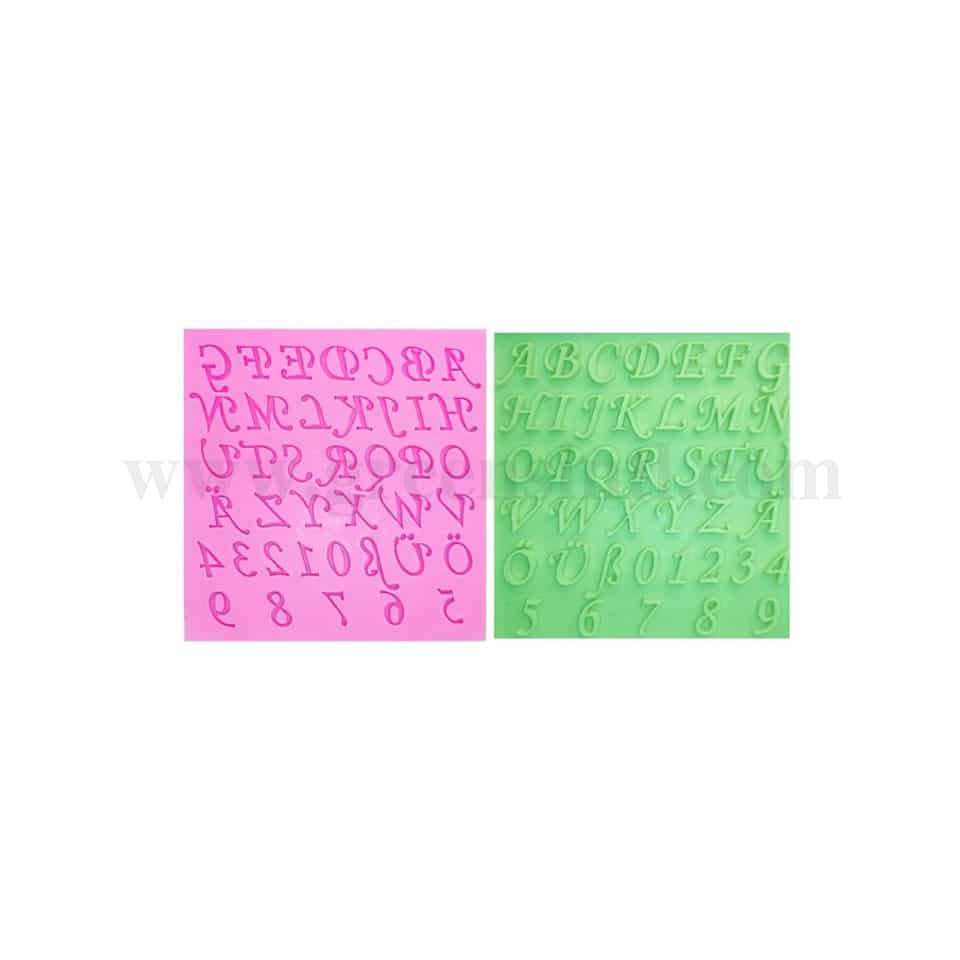 GREENS Silicone Mould Alphabets & Numbers 110 x 115mm