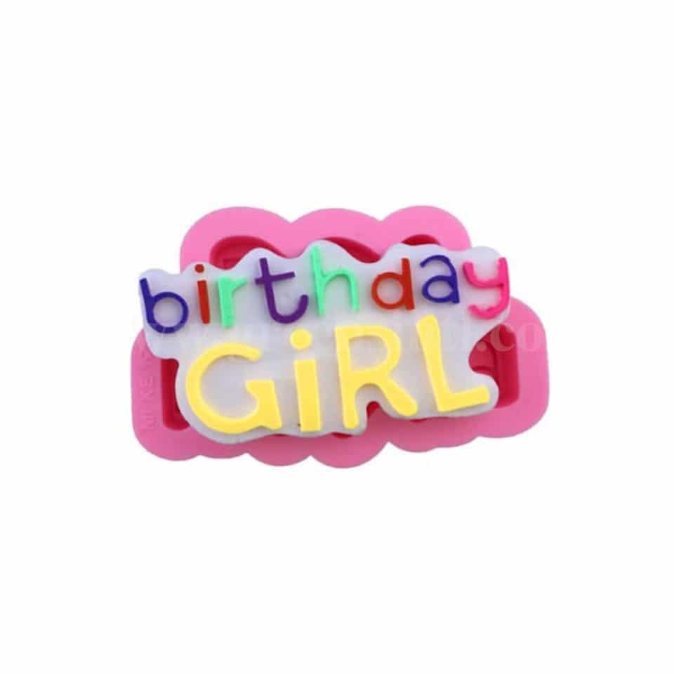 GREENS Silicone Mould Birthday Girl