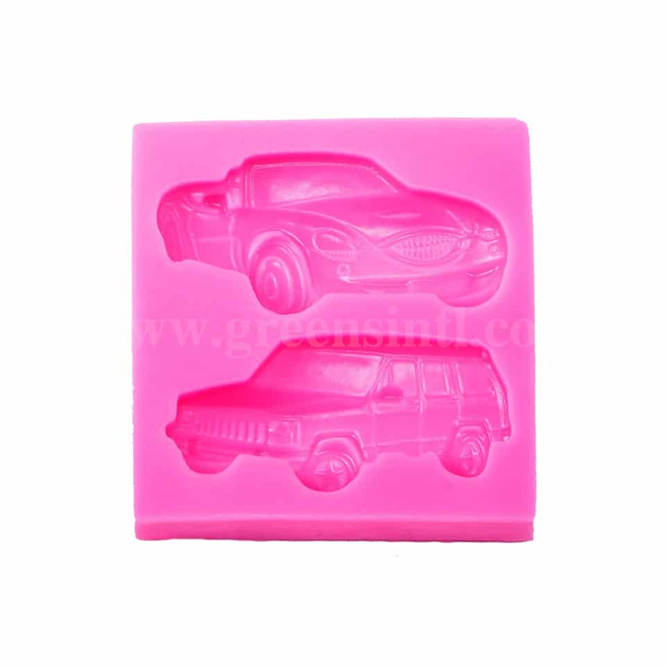 GREENS Silicone Mould Cars 70 x 70 mm