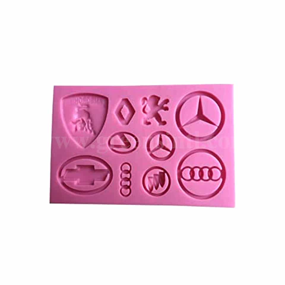 GREENS Silicone Mould Car Brands 130 x 80 mm