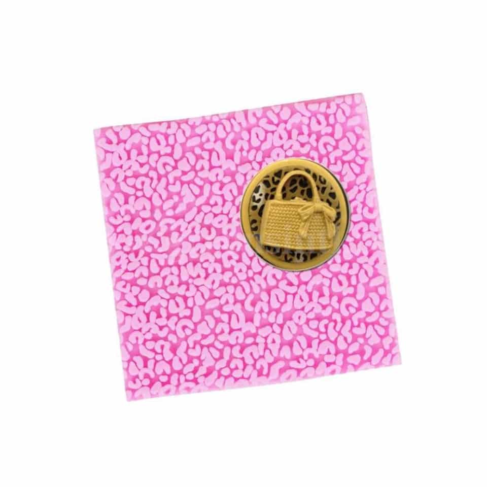 GREENS Silicone Mould Leopard Texture Mat 100 x 97mm